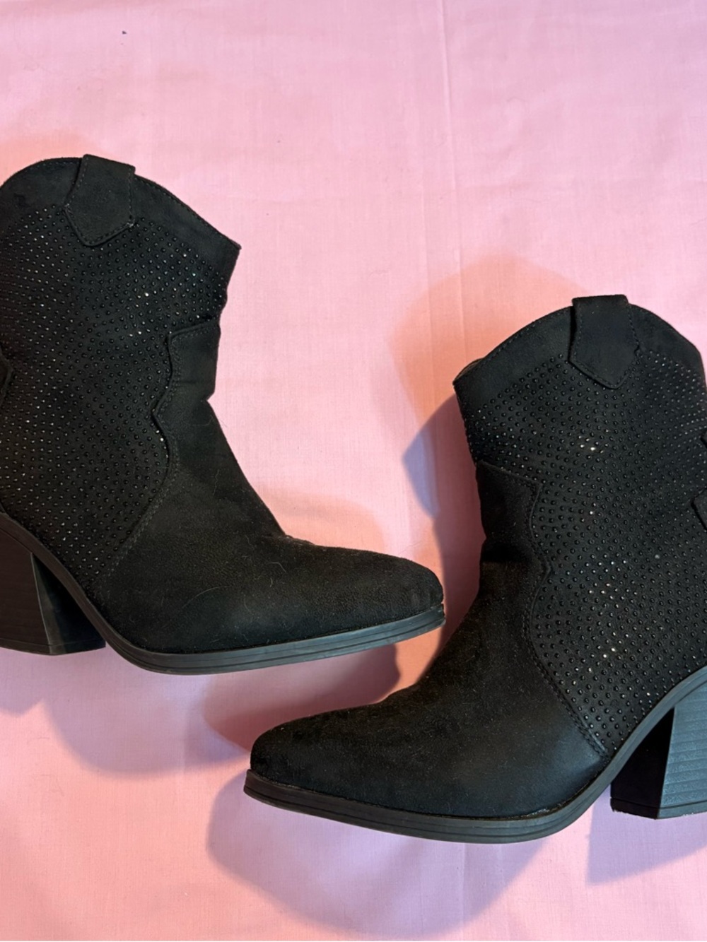 Ankle Booties with Stud Accents
